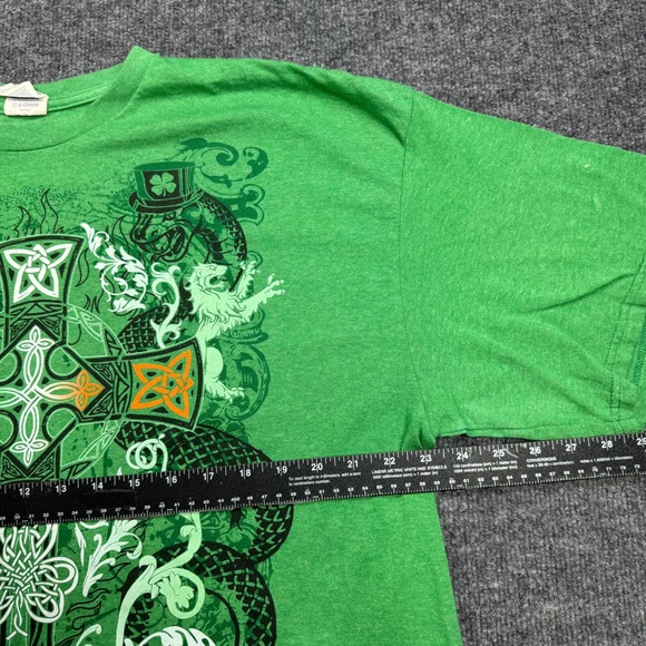 Delta Pro Weight Snake T-Shirt Mens 2XL Green Celtic Cross Irish St Patricks - Picture 8 of 9